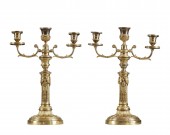 Grande paire de candélabres d'époque Louis XVI