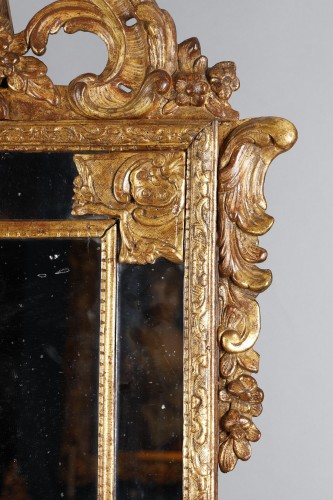 Miroir à fronton d'époque Régence - Régence