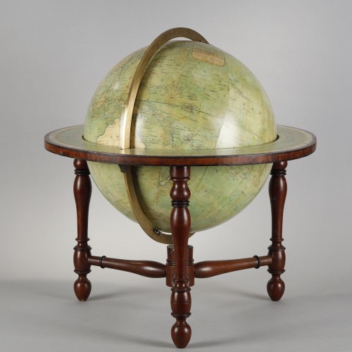  Pair of large terrestrial &amp; celestial globes from the Newton and Son 1851 - Collectibles Style French Regence