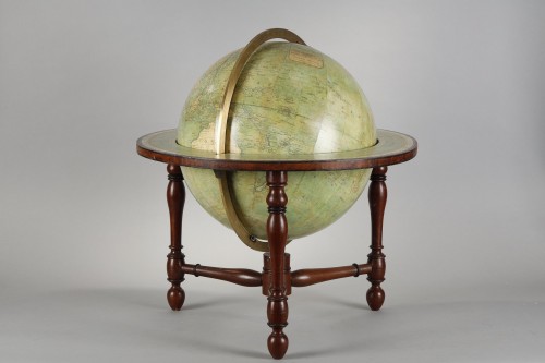 French Regence -  Pair of large terrestrial &amp; celestial globes from the Newton and Son 1851