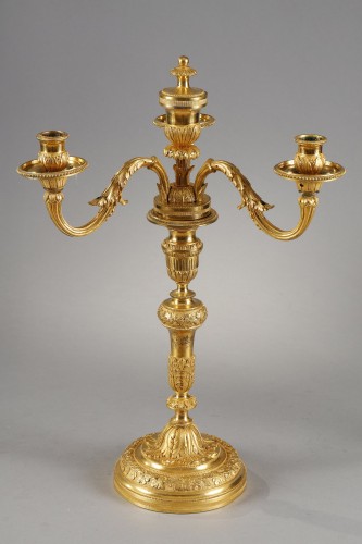 Large pair of 19th century candelabras - Napoléon III