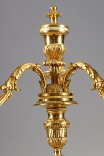 Antiquités - Large pair of 19th century candelabras