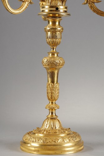 Antiquités - Large pair of 19th century candelabras