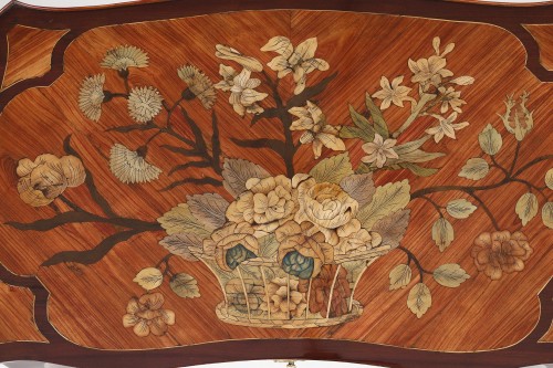 18th century - Table with mechanism stamped by Louis Moreau