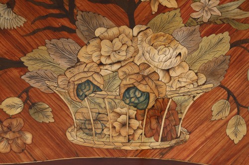 Louis XV - Table with mechanism stamped by Louis Moreau