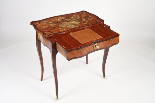 Antiquités - Table with mechanism stamped by Louis Moreau