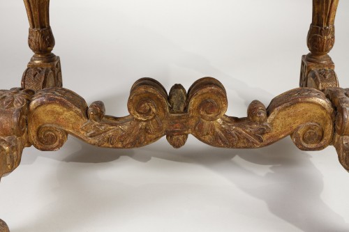 Louis XIV period gilded wooden stool - Louis XIV