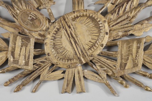 18th century giltwood war attributes - Architectural & Garden Style Louis XVI