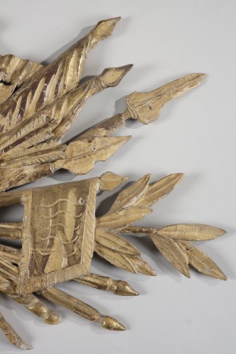 18th century giltwood war attributes - 