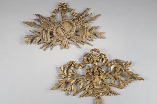 18th century - 18th century giltwood war attributes