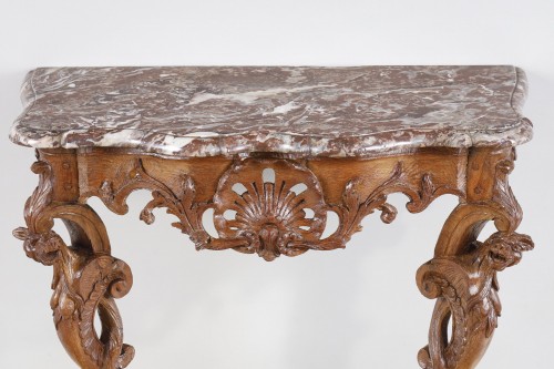 Console with Chimera Regency period - Furniture Style French Regence