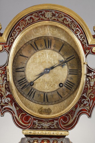Horology  - Doll&#039;s Head signed by DUCHESNE marquetry attributed to Boulle