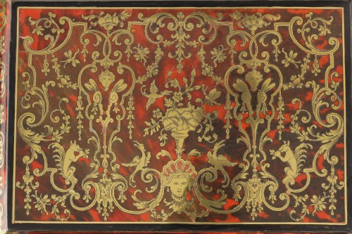 Objets de Vitrine Coffret & Nécessaire - Coffre en marqueterie Boulle d'écaille de Tortue Attribuée à André Charles Boulle