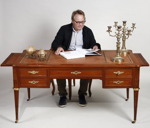 Large Louis XVI mahogany « bureau plat », attributed to Fidelys Shey - Louis XVI