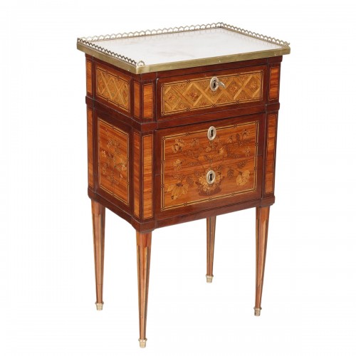 Small Louis XVI table de Salon  with three drawers