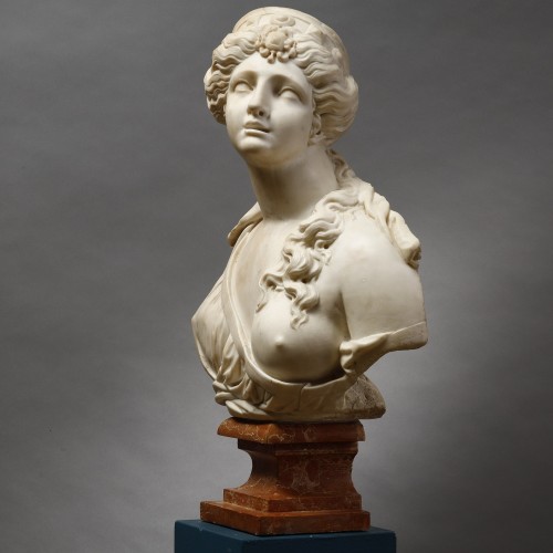 Paire de bustes à l'Antique de Tommaso Rues, XVIIe siècle - Sculpture Style 