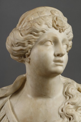 Sculpture Sculpture en Marbre - Paire de bustes à l'Antique de Tommaso Rues, XVIIe siècle