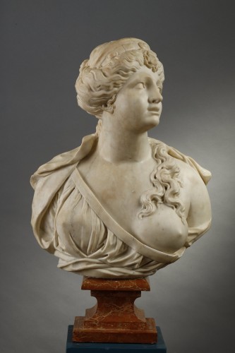 Paire de bustes à l'Antique de Tommaso Rues, XVIIe siècle - 