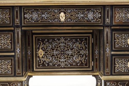 Antiquités - Rare Mazarin desk in Boulle marquetry attributed to Oppenord
