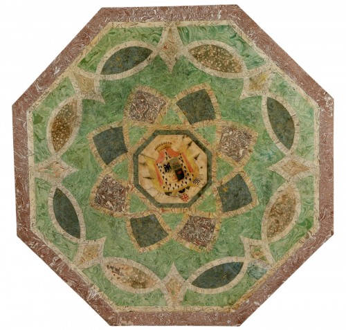 Scagliole tray, Italy 17th early 18th century