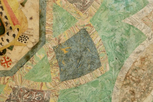 18th century - Scagliole tray, Italy 17th early 18th century