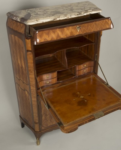 Louis XV secretary desk Stamped By Boudin - Furniture Style Louis XV