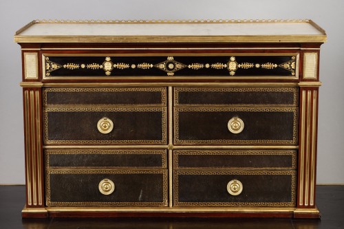 Cartonnier d'époque XVIIIe siècle attribué à Bernard Molitor - Galerie Gilles Linossier