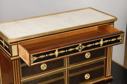 Antiquités - Cartonnier d'époque XVIIIe siècle attribué à Bernard Molitor