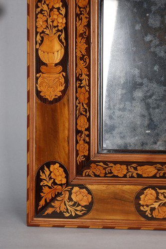 Miroir fin XVIIe attribué à Thomas Hache - Miroirs, Trumeaux Style Louis XIV