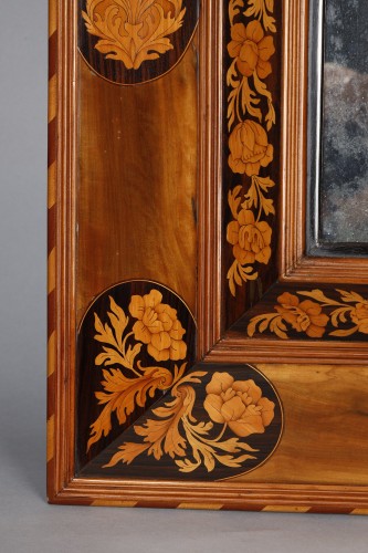 Miroirs, Trumeaux  - Miroir fin XVIIe attribué à Thomas Hache