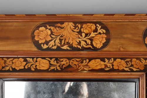 Antiquités - Miroir fin XVIIe attribué à Thomas Hache