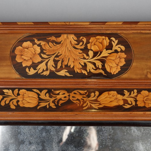 Antiquités - Miroir fin XVIIe attribué à Thomas Hache