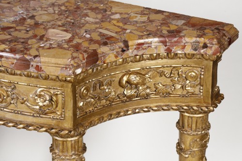 Paire de consoles Italie du Nord d'époque Louis XVI - Louis XVI