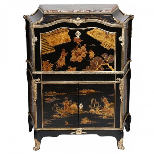Lacquered secretary desk attributed to BVRB.