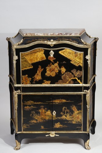 Furniture  - Lacquered secretary desk attributed to BVRB.
