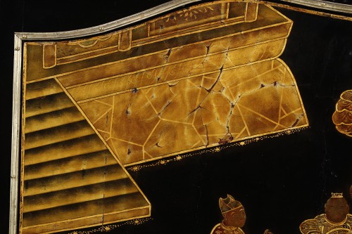 Lacquered secretary desk attributed to BVRB. - Louis XV