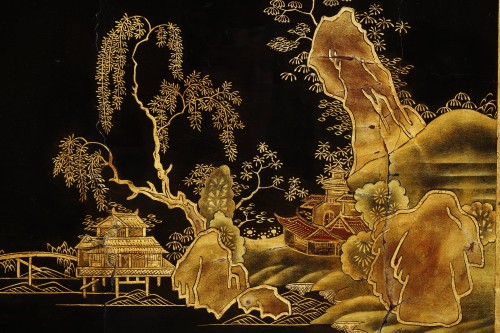 Antiquités - Lacquered secretary desk attributed to BVRB.