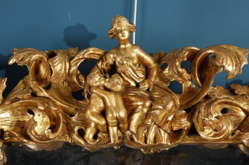 Italian mirror with Putti - 