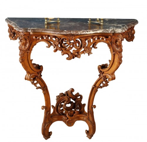 Louis XV period oak wall console