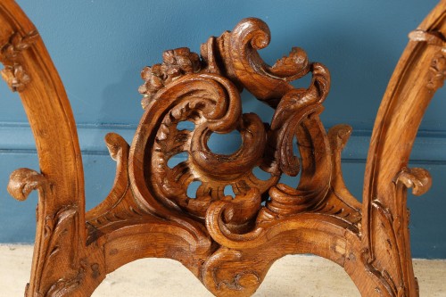 Louis XV period oak wall console - Furniture Style Louis XV