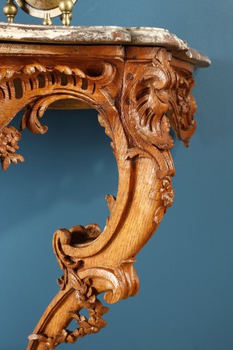 Antiquités - Louis XV period oak wall console