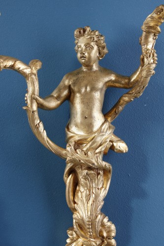 Importante paire d’appliques Régence attribuée à Charles Cressent - Galerie Gilles Linossier