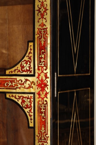 Large Louis XIV Boulle marquetry bookcase attributed to Nicolas Sageot - 