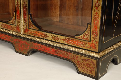 Antiquités - Large Louis XIV Boulle marquetry bookcase attributed to Nicolas Sageot