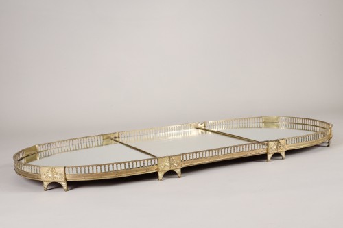 silverware & tableware  - centerpiece gilded bronze in three parts, Directoire period