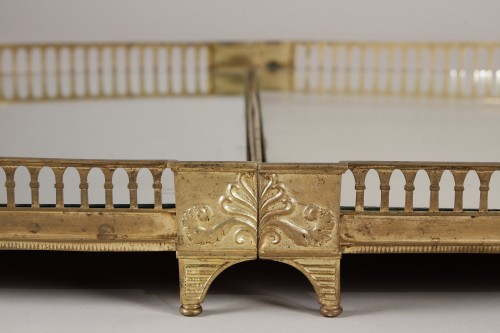18th century - centerpiece gilded bronze in three parts, Directoire period