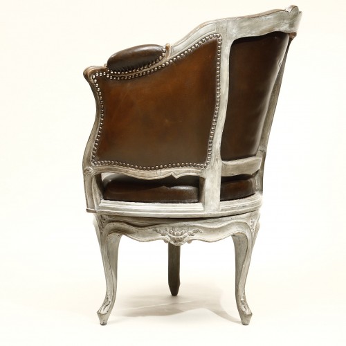 Antiquités - Louis XV period office chair with swivel seat