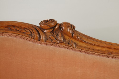 Louis XV - Rare pair of "veilleuse" sofas attributed to Louis Delanois
