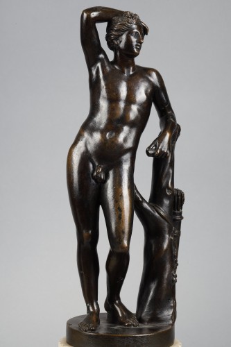 Pair of late 18th-century bronzes depicting  the Venus de Medici and Apollo - Sculpture Style Louis XVI