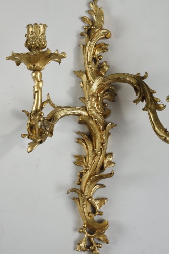 Pair of Louis XV with « C couronné » wall lights - Louis XV